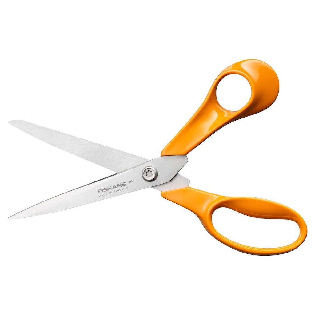 Fiskars - Ciseaux - droitier - acier inox lames facettées coupe précise durable - Image 2