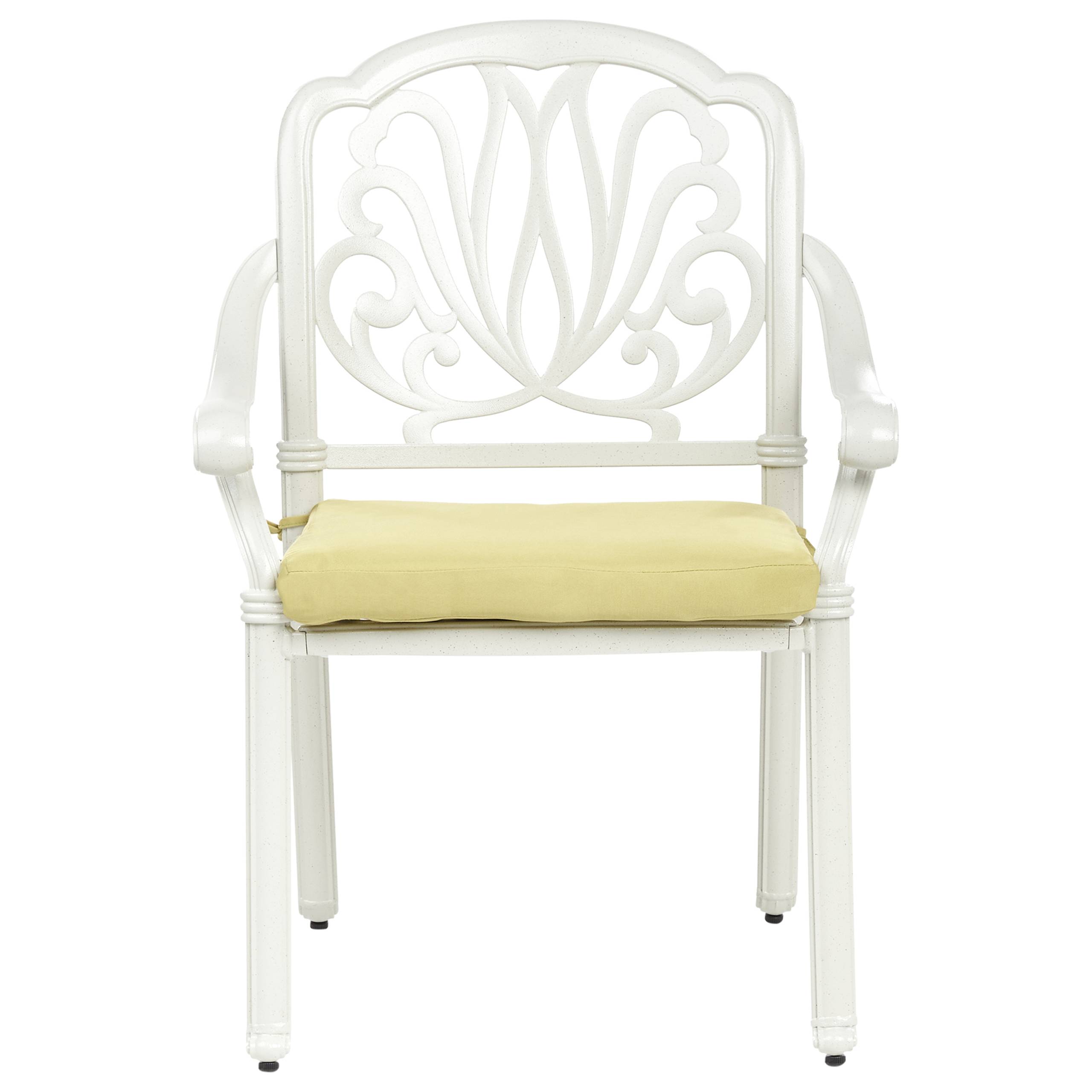 Beliani - Chaise de jardin Aluminium Blanc cassé ANCONA - Beliani - Imagen 5