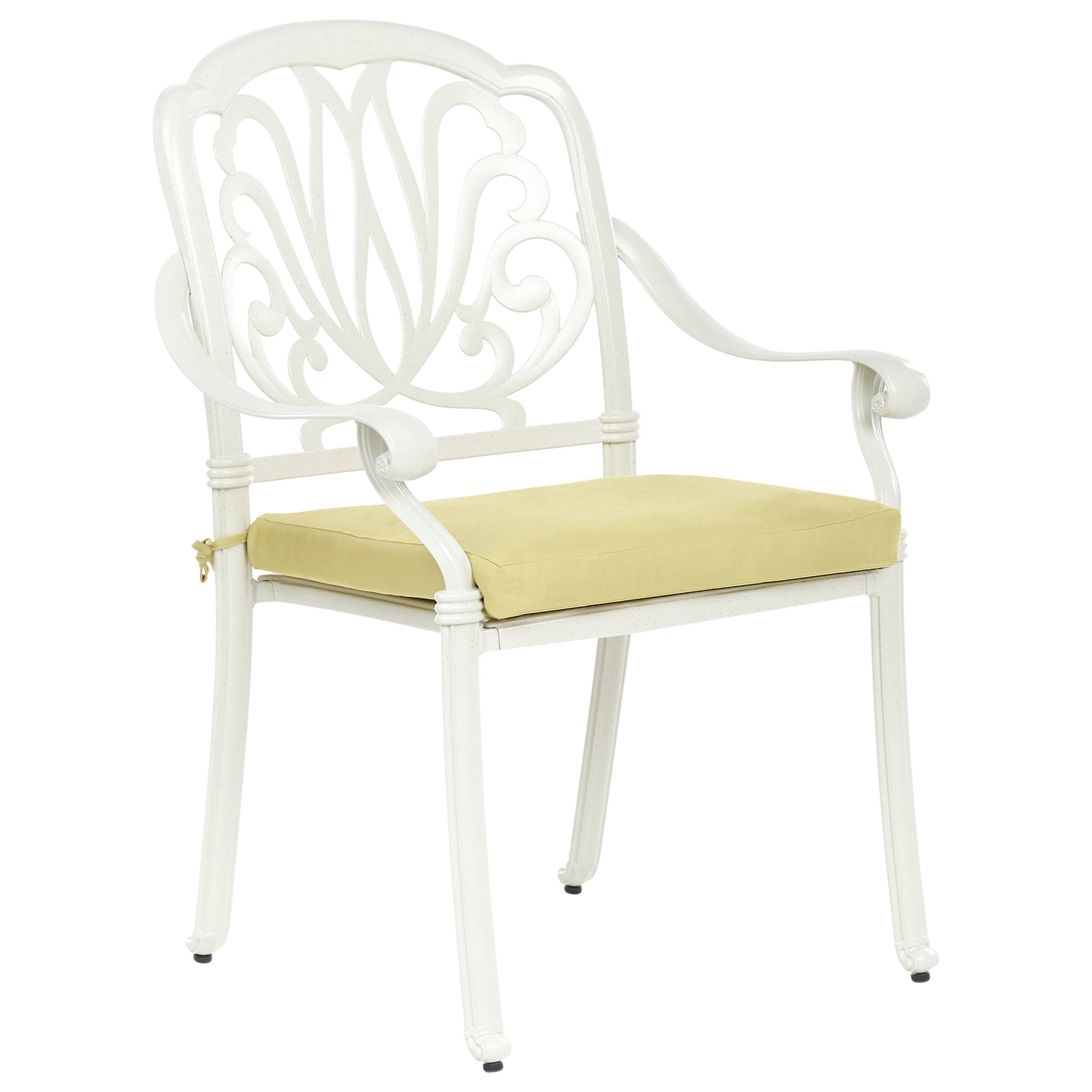 Beliani - Chaise de jardin Aluminium Blanc cassé ANCONA - Beliani - Imagen 4