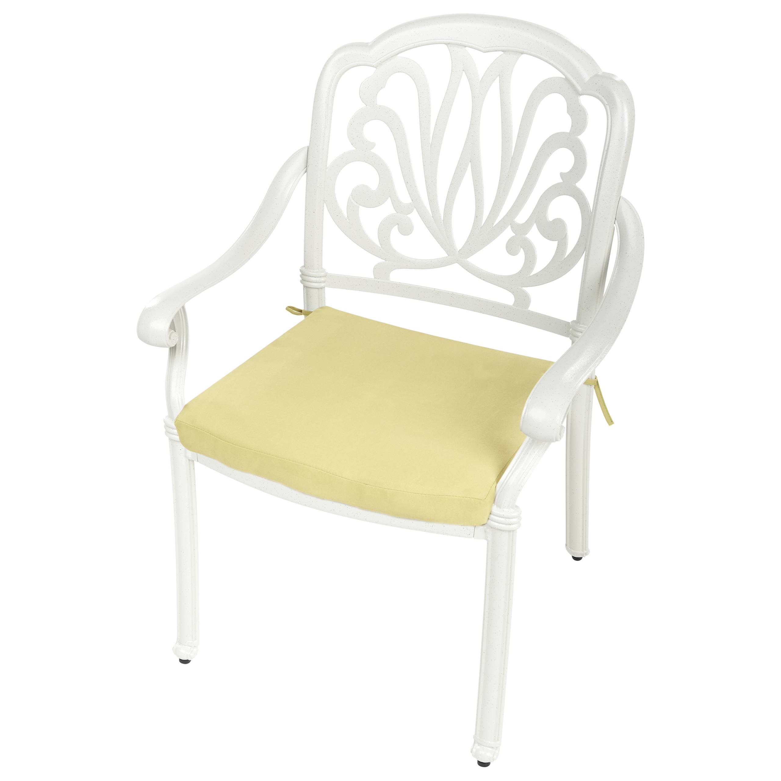 Beliani - Chaise de jardin Aluminium Blanc cassé ANCONA - Beliani - Imagen 7