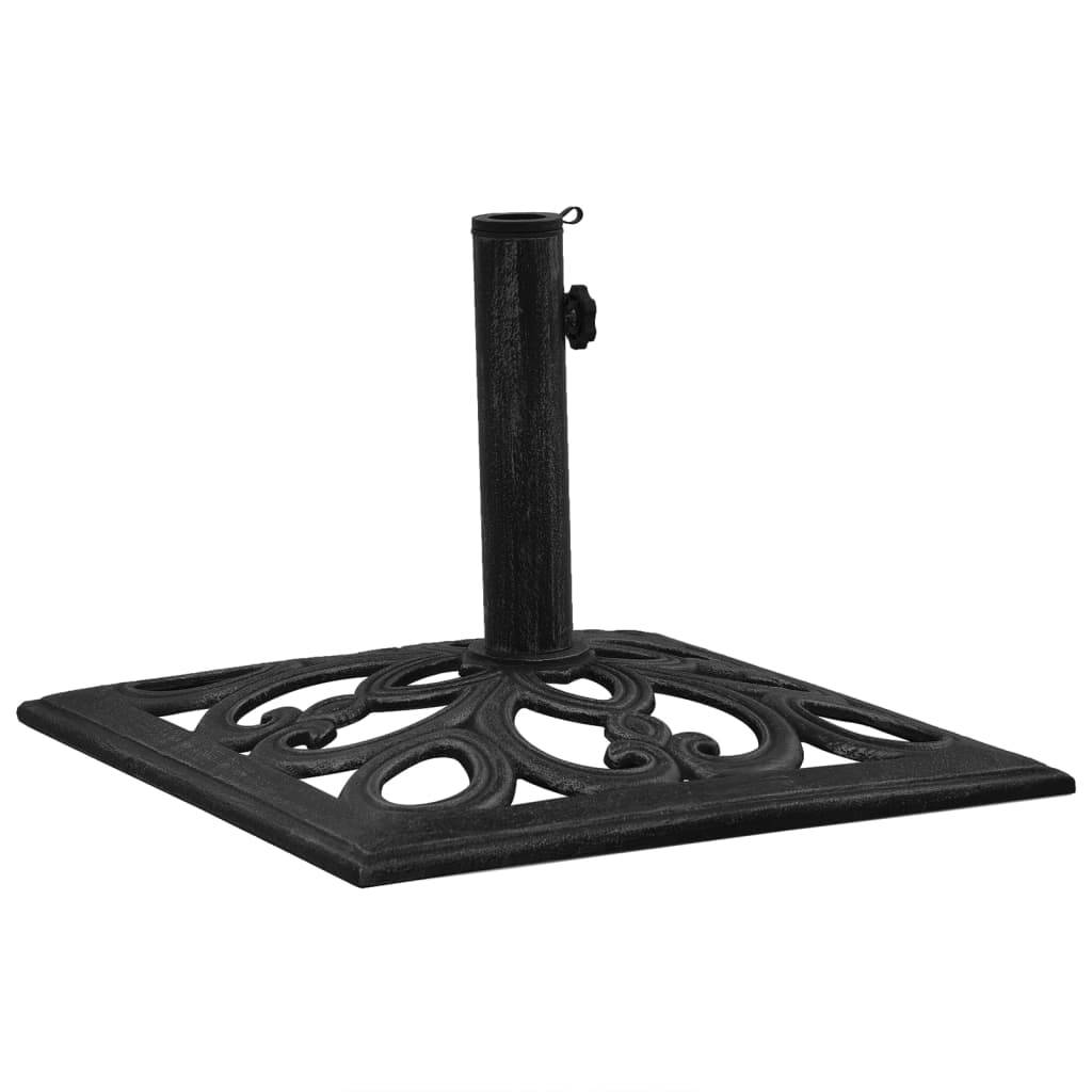 Maison Chic - Socle de parasol - accessoire parasol Noir 47x47x33 cm Fonte - MEUBLE PRO - Image 1