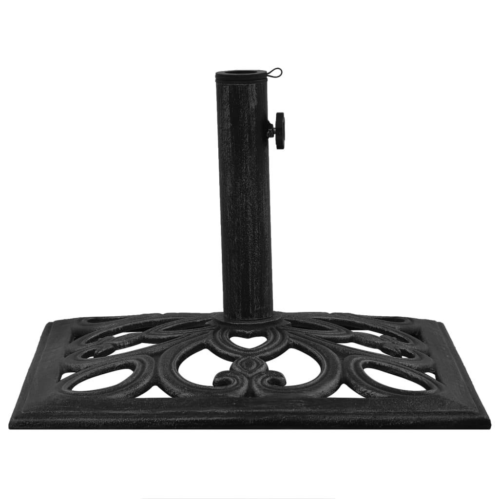 Maison Chic - Socle de parasol - accessoire parasol Noir 47x47x33 cm Fonte - MEUBLE PRO - Image 3