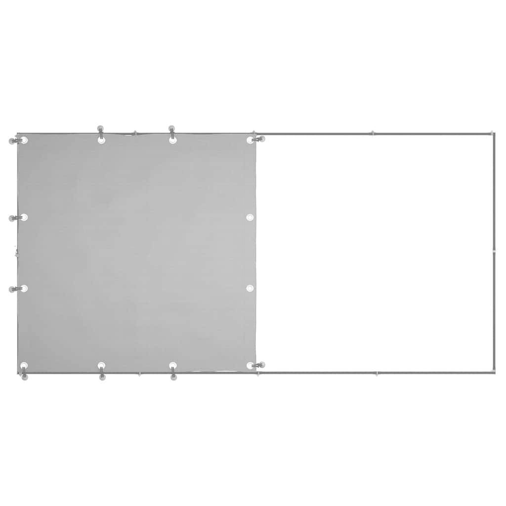 Vidaxl - Chenil Argenté 2,42 m² Acier vidaXL 3082202 - Imagen 5