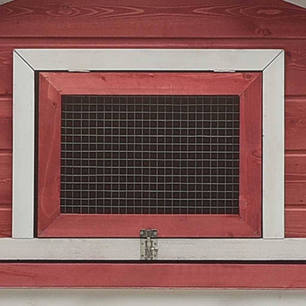 Vidaxl - Clapier Rouge 310x70x87 cm Pin massif et sapin vidaXL 170860 - Imagen 7