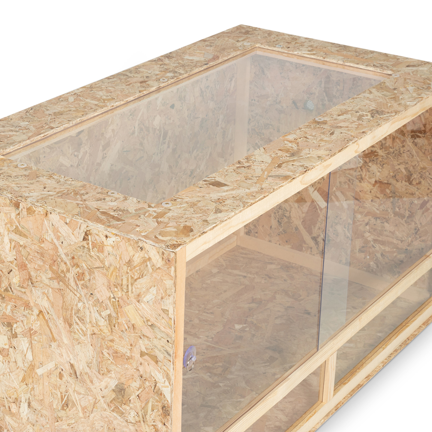 Terrarium en bois OSB pour reptiles et batraciens aérations latérales 115 cm - Image 3