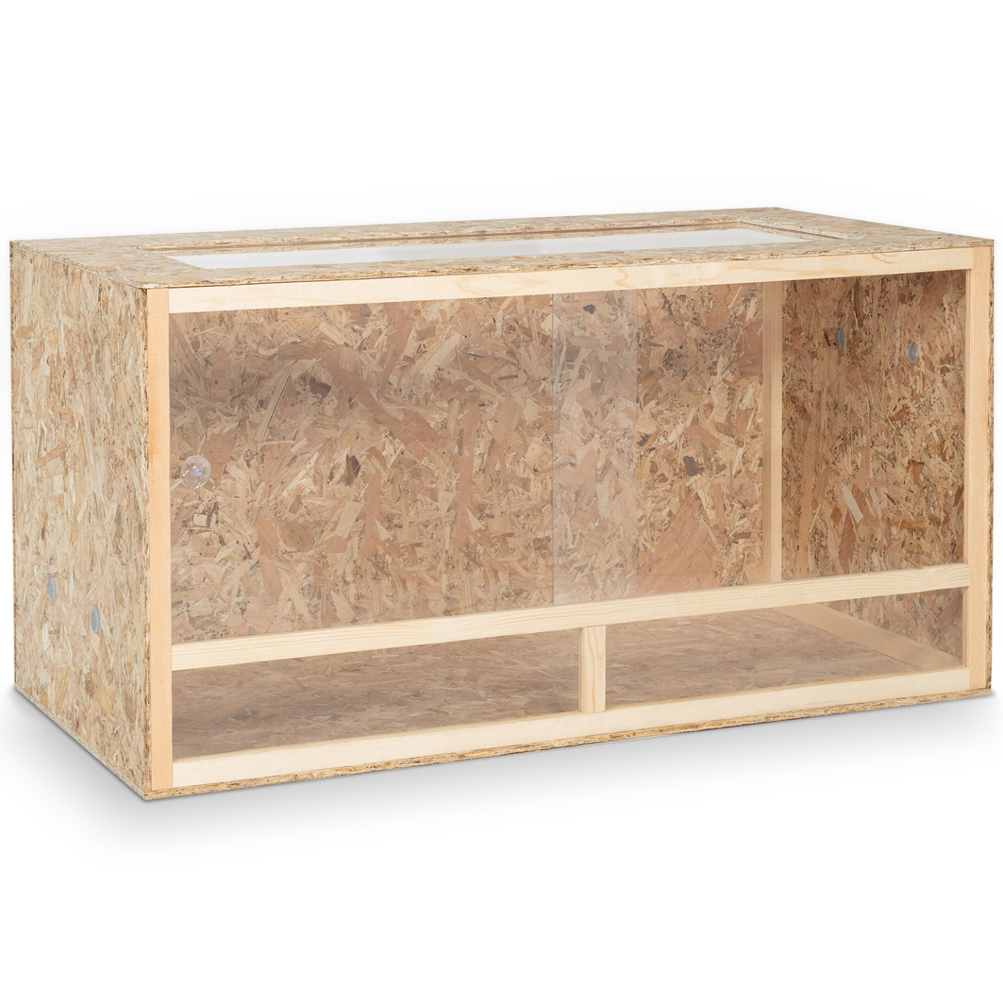 Terrarium en bois OSB pour reptiles et batraciens aérations latérales 115 cm - Image 2