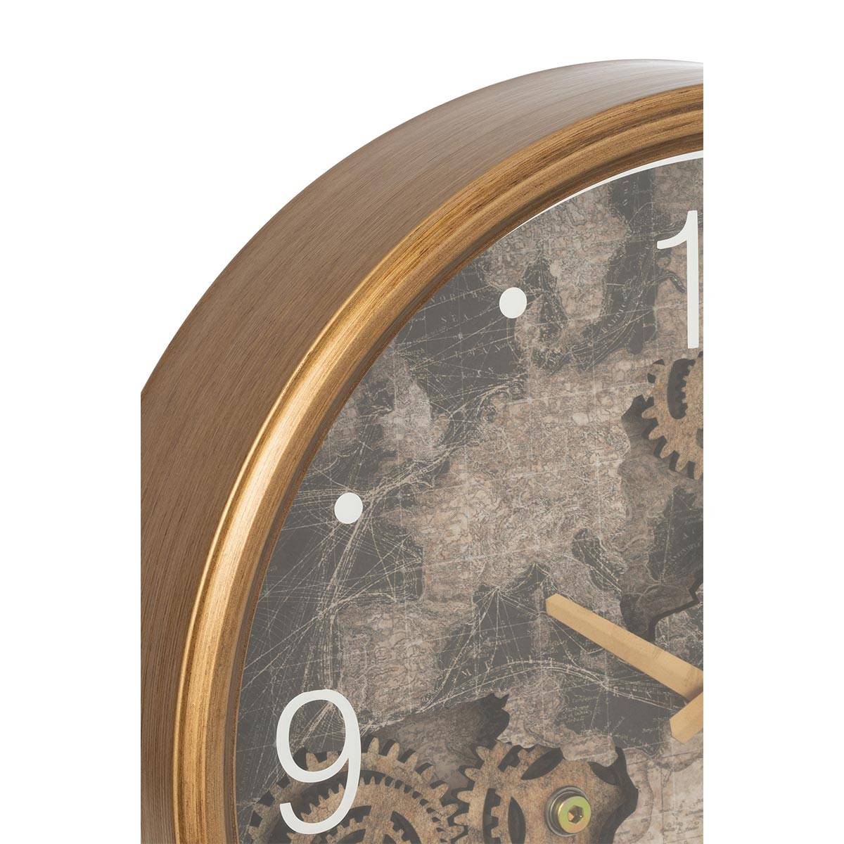 Horloge Murale "Carte Europe" 39cm Or - Image 2