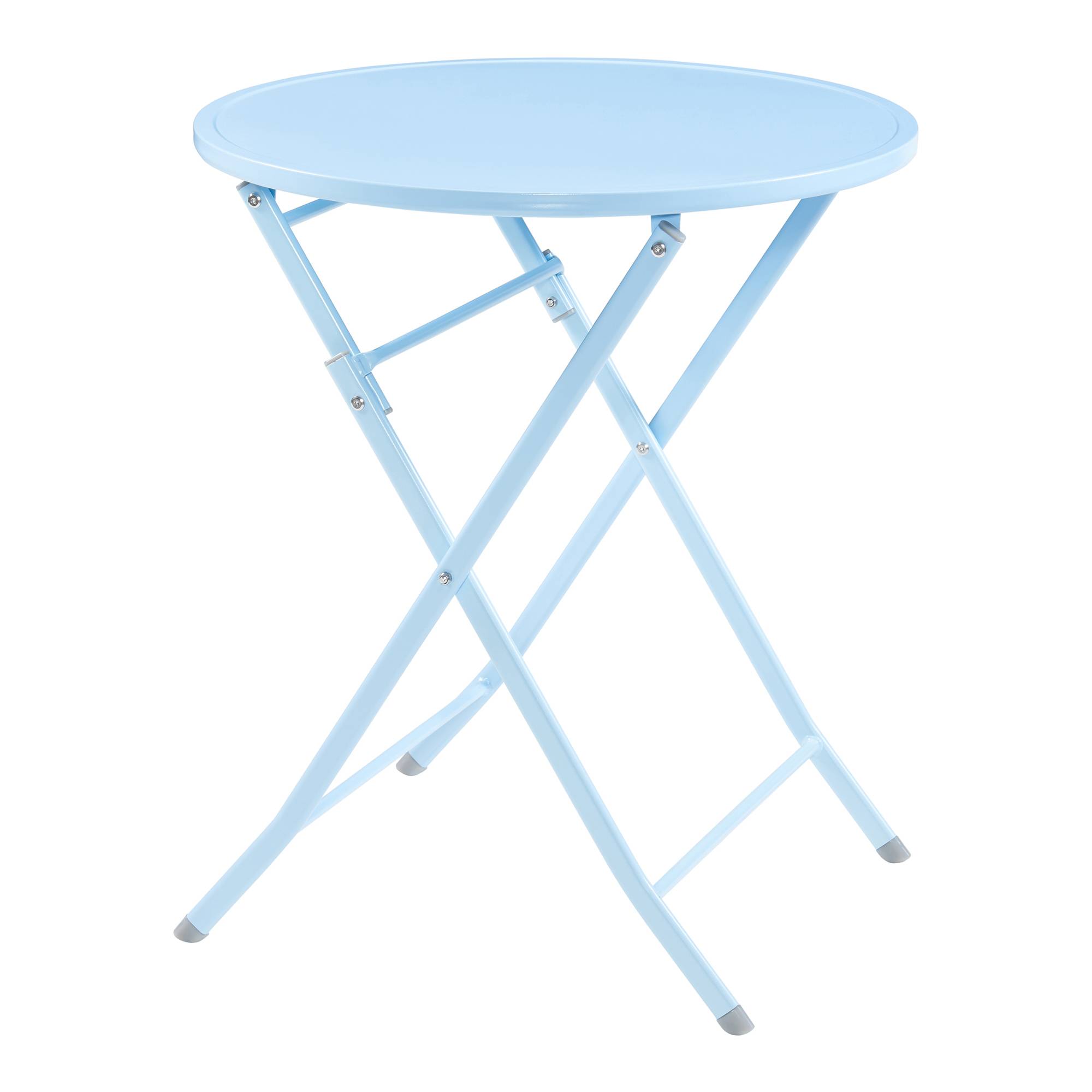 [en.casa] - Table de jardin pliante Sande 71 x 62 cm bleu ciel [en.casa] - Image 1