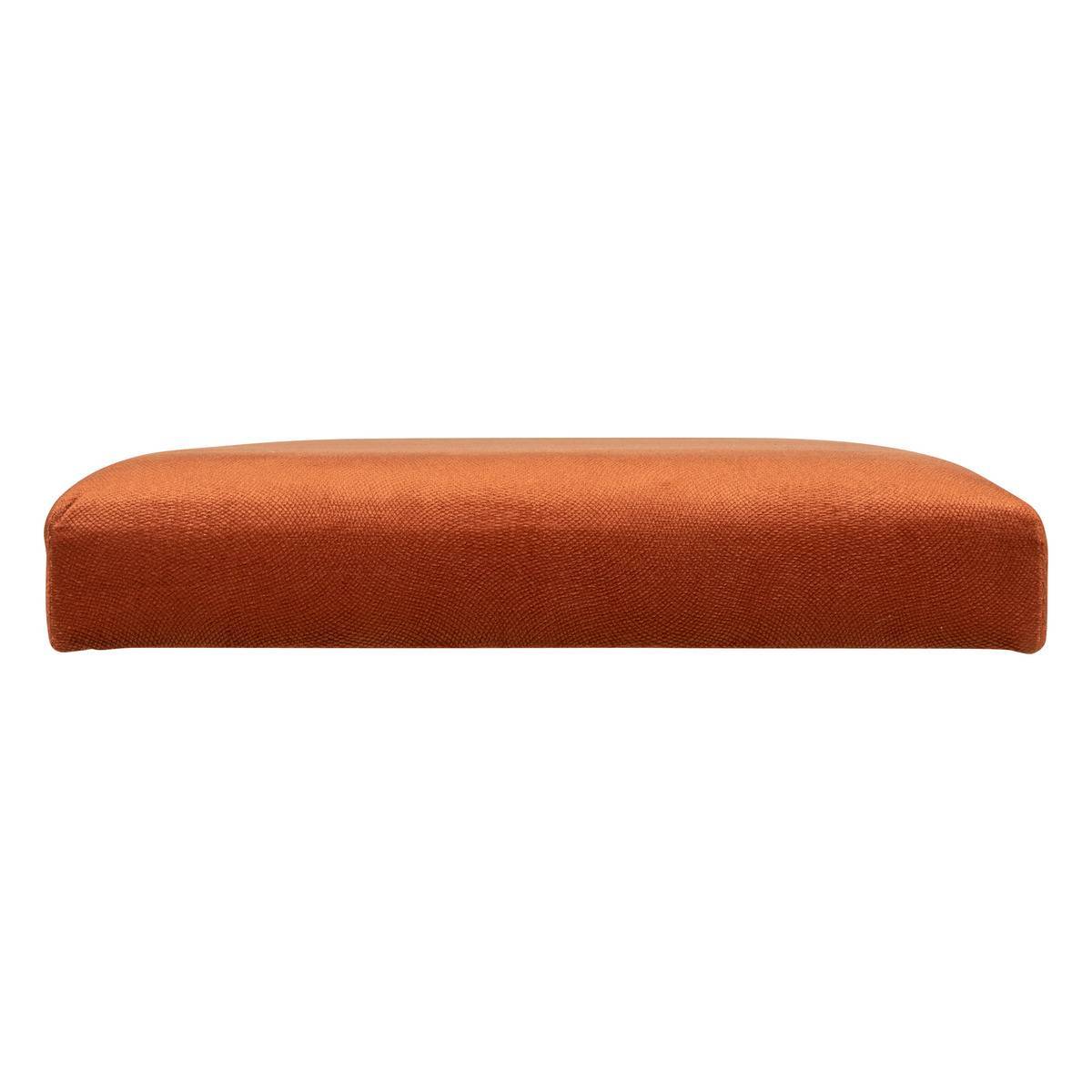 Atmosphera - Pouf pliant double "Lilou" en velours 76x38cm ambre - Atmosphera Créateur d'intérieur - Image 5