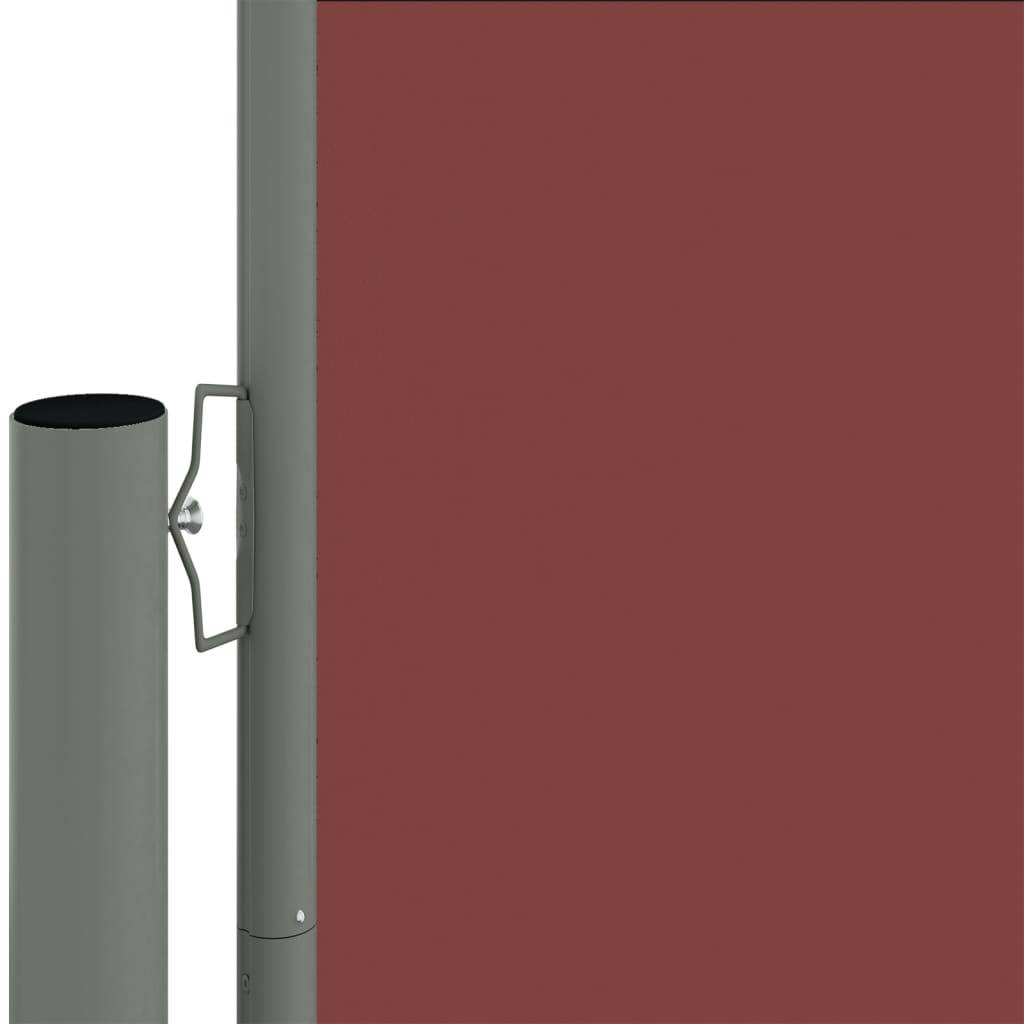 Helloshop26 - Auvent paravent store brise-vue latéral rétractable de patio jardin terrasse balcon protection visuelle écran 140 x 1000 cm marron - Imagen 2