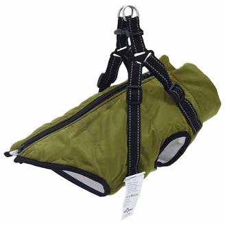 Veste Chien Extérieur Chaude Harnais Intégré Hiver XL Vert Armée - ComfortXL Outdoor Living