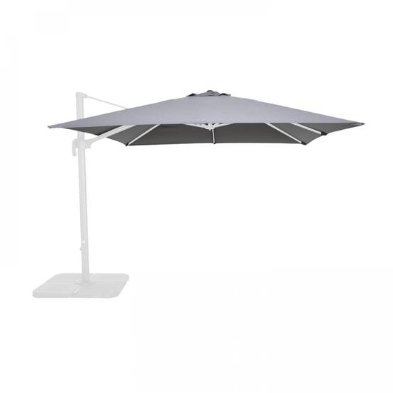 Oviala - Toile pour parasol déporté 3x3m anthracite Malaga - Oviala - Image 1