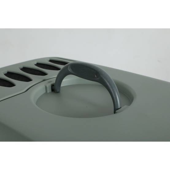 Stefanplast - Maison de toilette Cathy filtre en plastique recyclé vert 38.5 x 56 x 40 cm pour chat. - Image 8