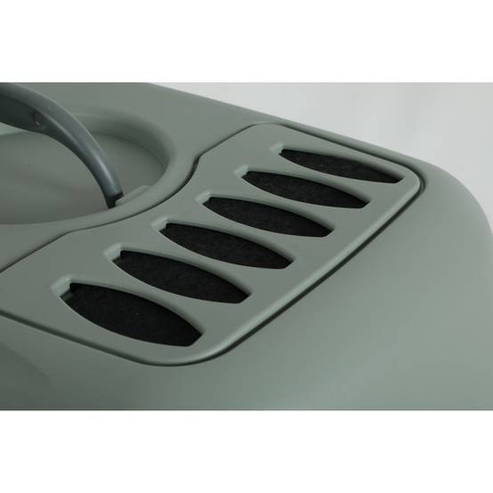 Stefanplast - Maison de toilette Cathy filtre en plastique recyclé vert 38.5 x 56 x 40 cm pour chat. - Image 9