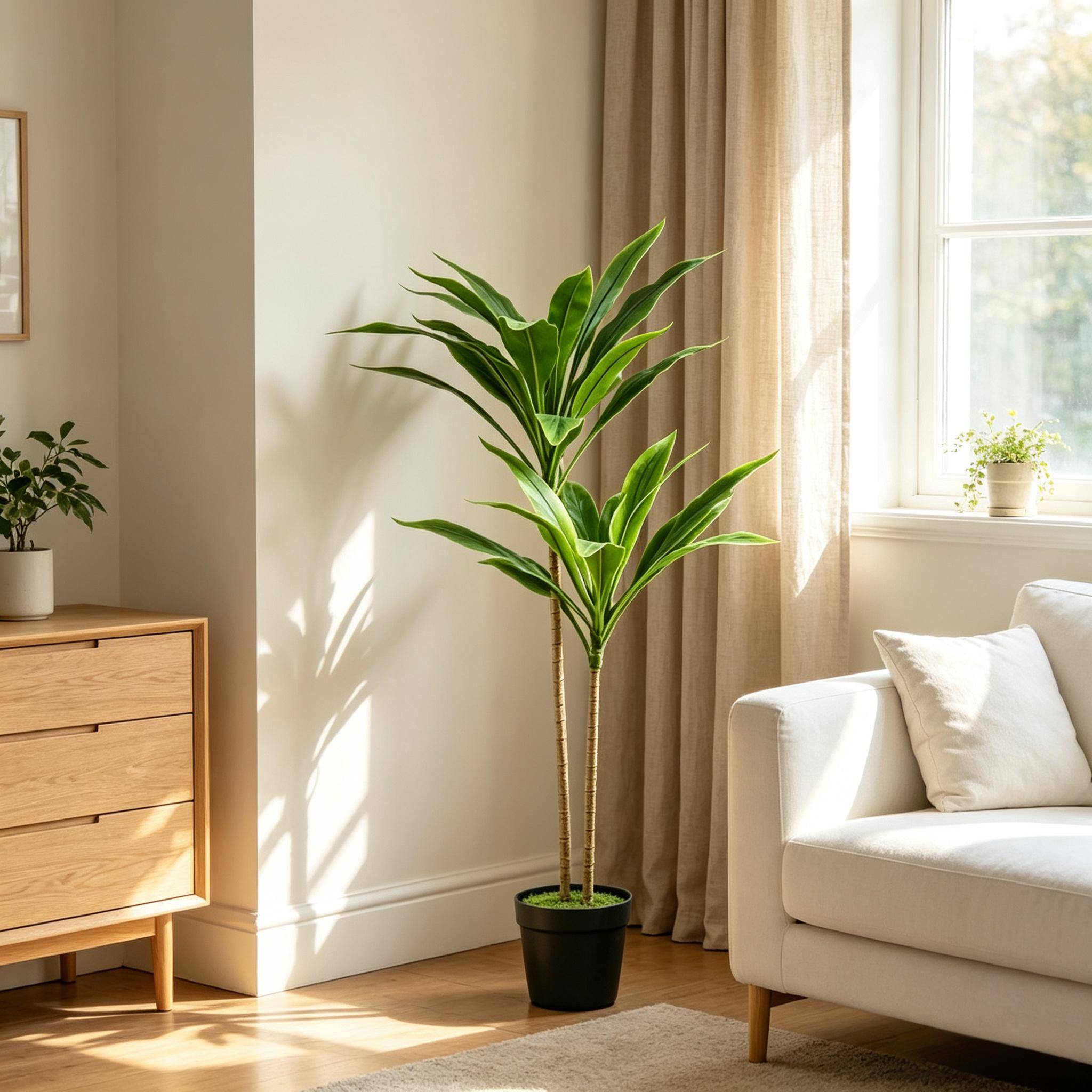 ComfortXL - Plante artificielle Cordyline PEVA 90 cm verte intérieur extérieur décor réaliste - ComfortXL Outdoor Living