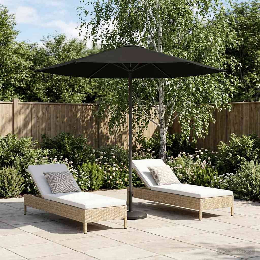 PANGIVO - Parasol polyester noir 226 x 226 x 223 cm - PANGIVO - Image 1