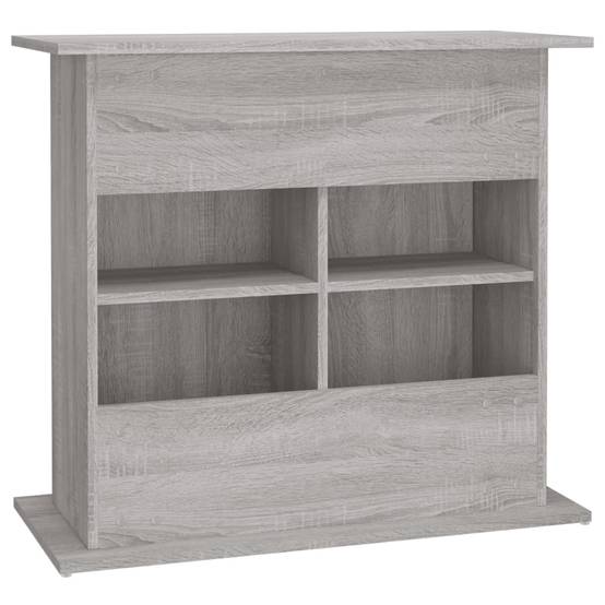 Meuble pour Aquarium Bois d'Ingénierie avec Portes de Rangement 81x36x73 cm Gris Sonoma - ComfortXL Outdoor Living - Image 8