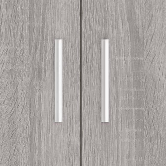 Meuble pour Aquarium Bois d'Ingénierie avec Portes de Rangement 81x36x73 cm Gris Sonoma - ComfortXL Outdoor Living - Image 9
