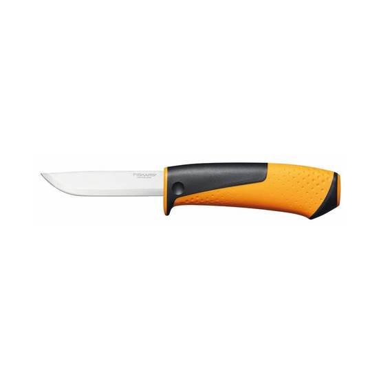 Fiskars - Couteau multi-usages Fourreau - aiguiseur intégré - surface de frappe - Image 1