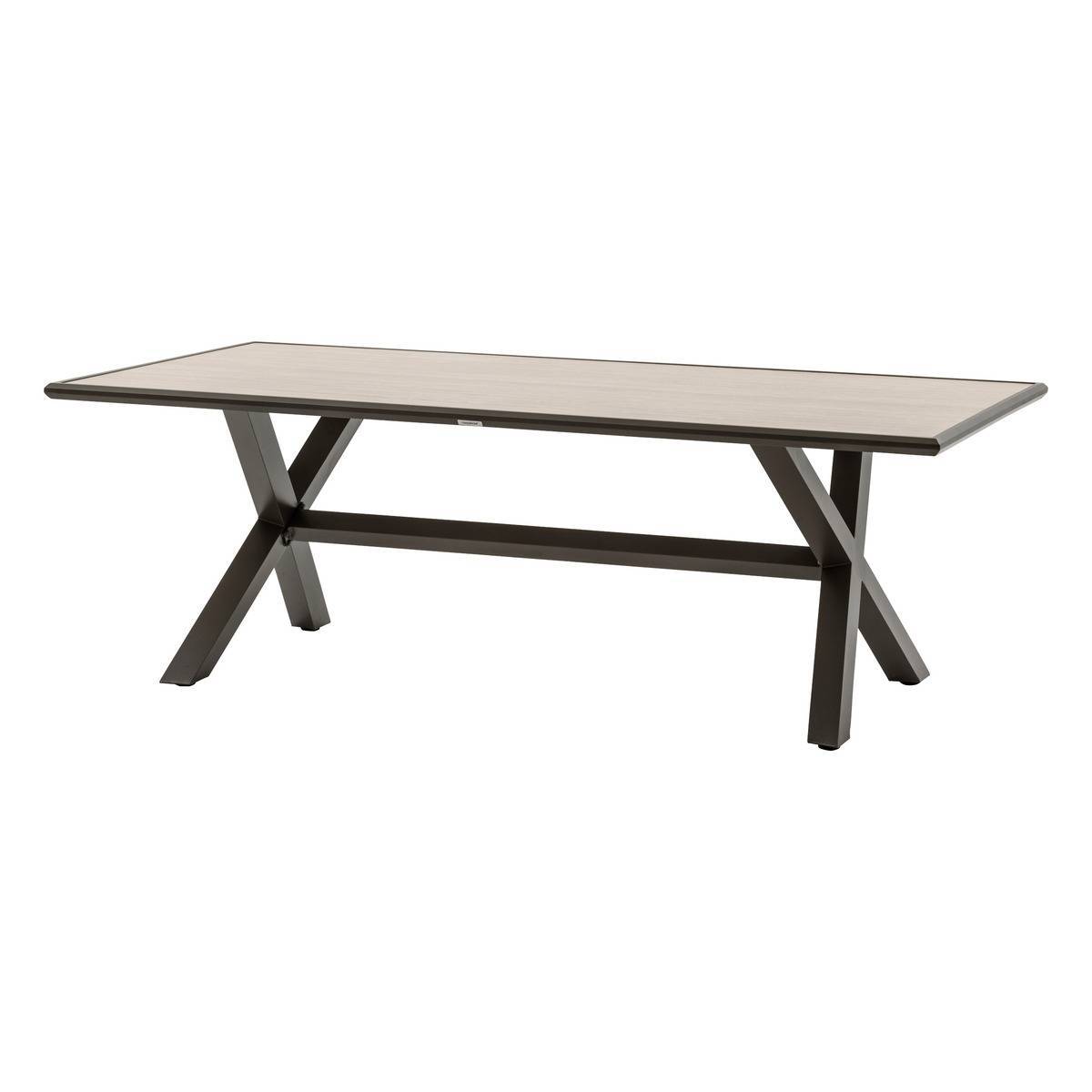 Hesperide - Table de jardin "Axiome" praline & marron 8 places en aluminium Hespéride - Image 2