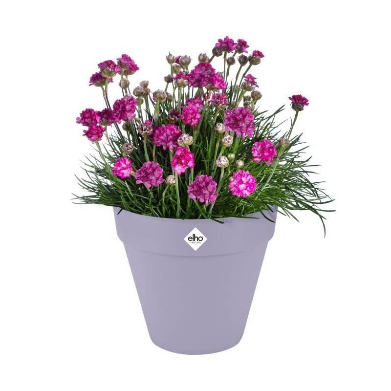 Elho - Pot De Fleur - Elho - Loft Urban Rond - Roues 40 - Violet - L 39 X B 38.5 X H 35 Cm - Extérieur - 100% Recyclé - Image 3