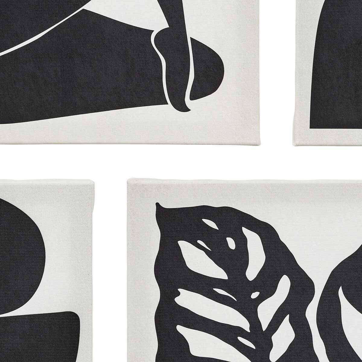 Lot de 5 Toiles imprimées nuance Noir et Blanc - Image 7