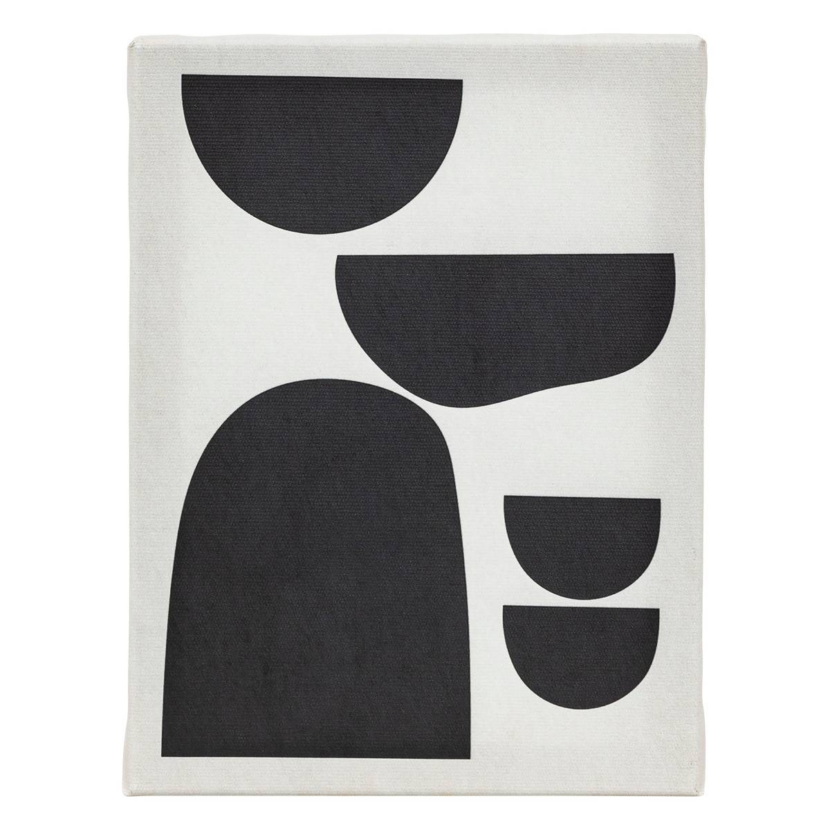 Lot de 5 Toiles imprimées nuance Noir et Blanc - Image 4