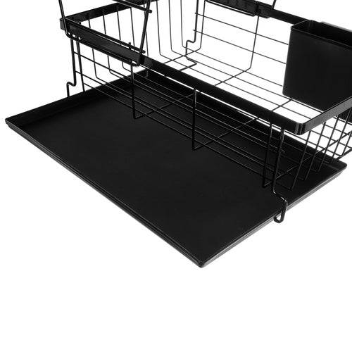 Égouttoir à vaisselle à deux niveaux Ruhhy noir - Image 7