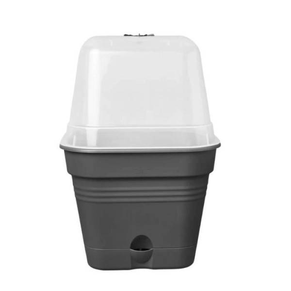 Elho - Elho Green Basics Maceta De Cultivo Cuadrada Allin1 30 - Negro - ø 30 X H 25 Cm - Cultivo Y Cosecha - 100% Reciclado - Imagen 3
