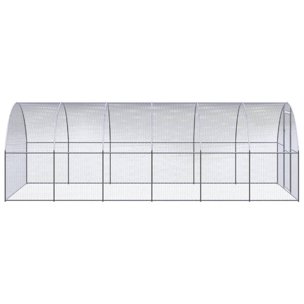 Poulailler extérieur Acier galvanisé Enclos grillagé pour jardin 3x6x2 m – ComfortXL Outdoor Living - Image 3
