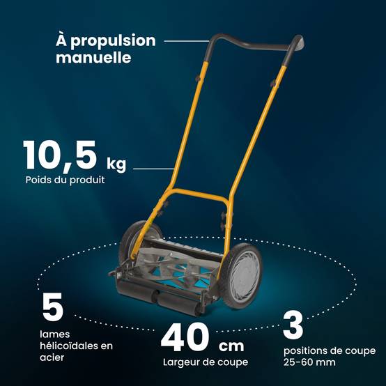 Stiga - Tondeuse hélicoïdale SCM 240 R, 40 cm, 5 lames, rouleau arrière - STIGA - Image 6