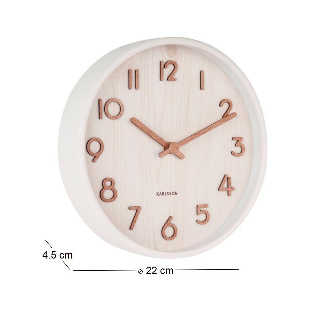 Karlsson - Horloge en bois Pure 22 cm Karlsson - Imagen 3