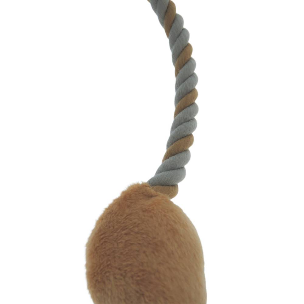 Flamingo - Jouet lapin Gommy gris, avec jambes cordes, 45 cm, pour chien - Imagen 6