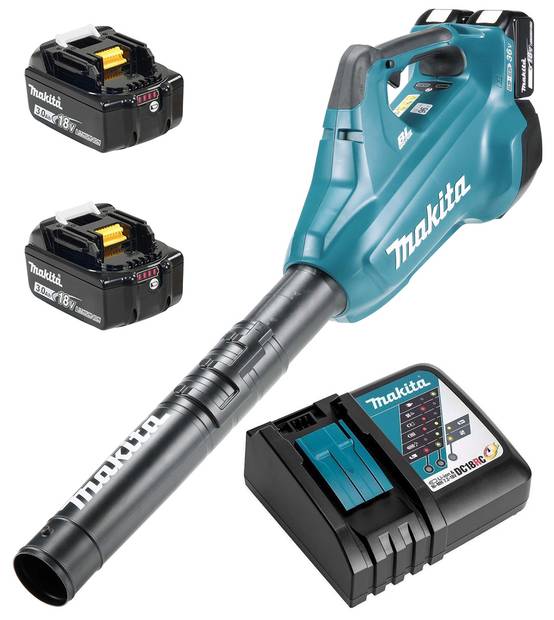 Souffleur haut débit 36V (2x18V LXT) - MAKITA - avec 2 Batteries 18V 3Ah + chargeur rapide - DUB362RF2 - Image 1