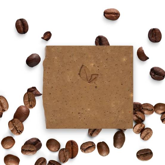 Savon Exfoliant au Café Bio – Anti-Cellulite, Stimulant Circulatoire, Élimine Peaux Mortes, Hydrate et Lisse la Peau