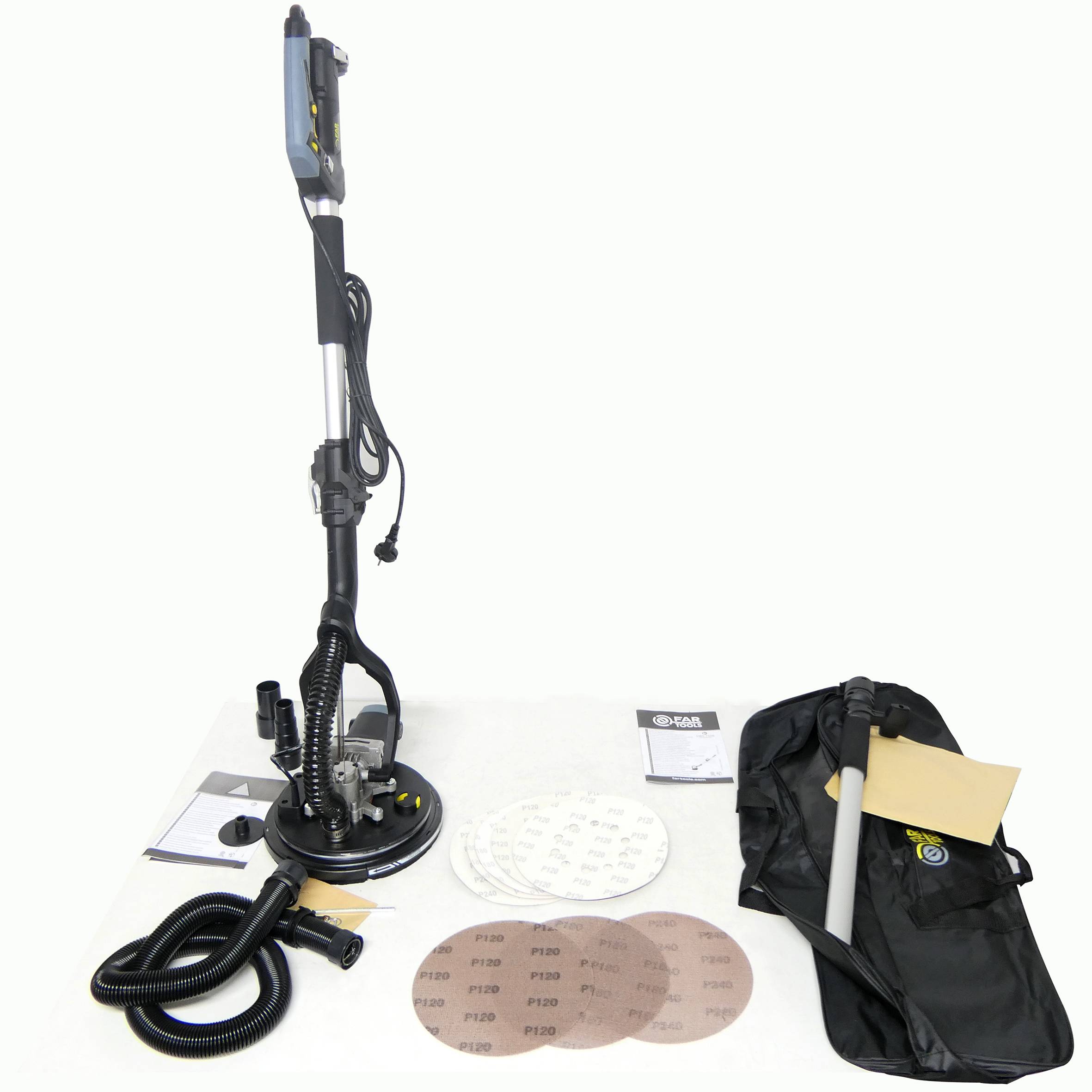 DWS 750 - Ponceuse téléscopique plâtre pliable 750W Ø225mm, auto-aspirante FARTOOLS - Imagen 5