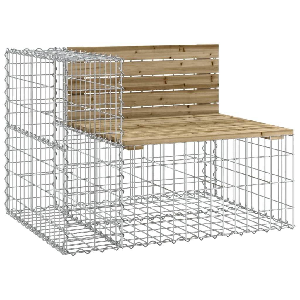 PANGIVO - Banc de jardin bois de pin et acier naturel 184 x 71 x 65.5 cm, Poids:40kg - PANGIVO - Image 3