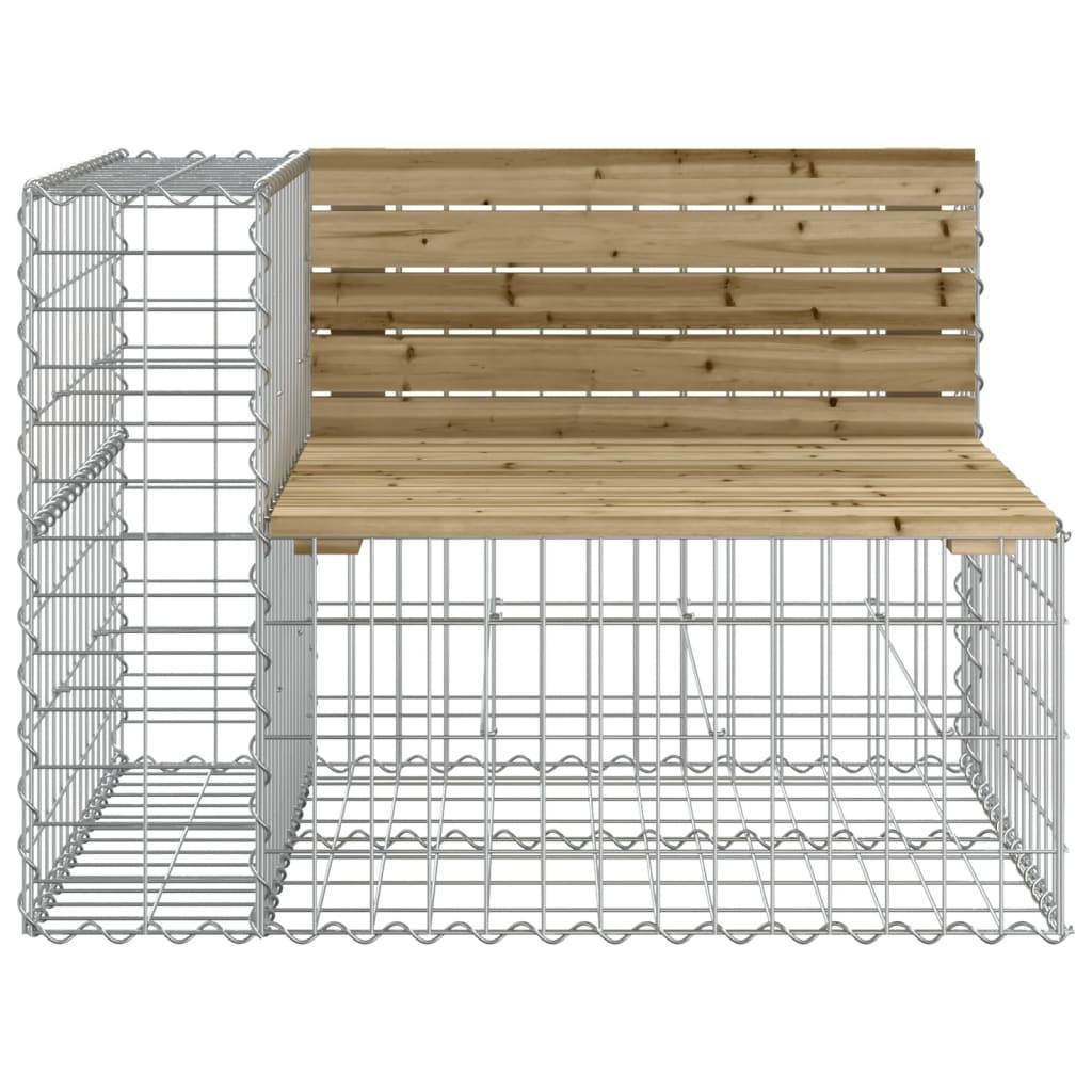 PANGIVO - Banc de jardin bois de pin et acier naturel 184 x 71 x 65.5 cm, Poids:40kg - PANGIVO - Image 4