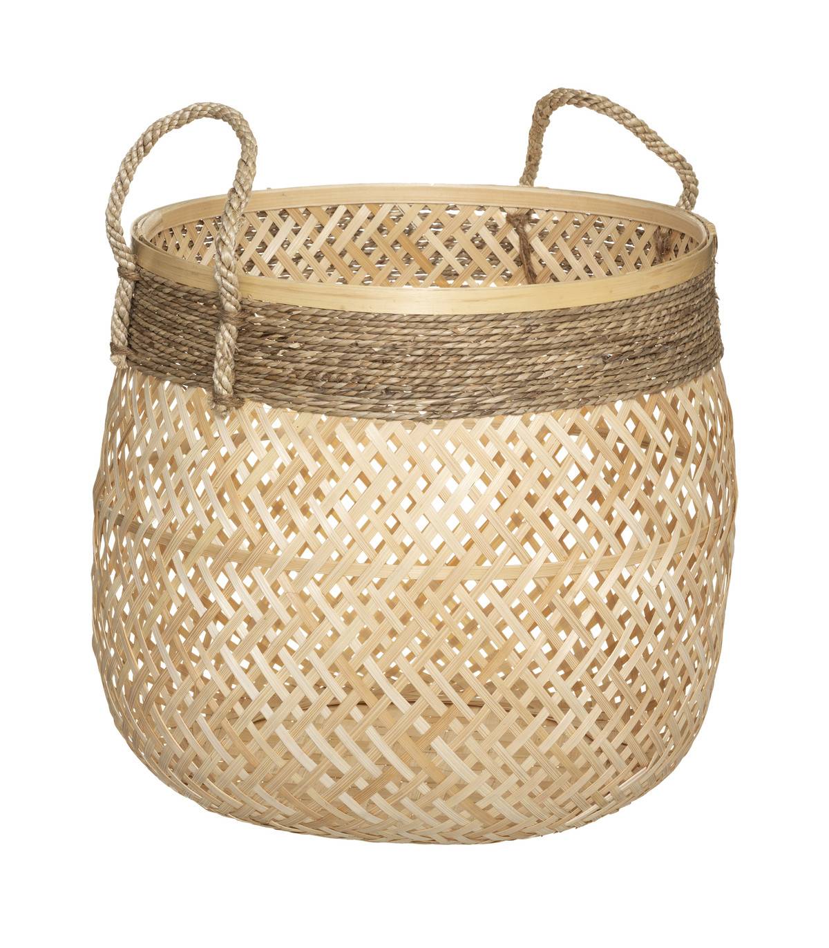Set de 3 Paniers de rangement en Bambou et Roseau - Imagen 3