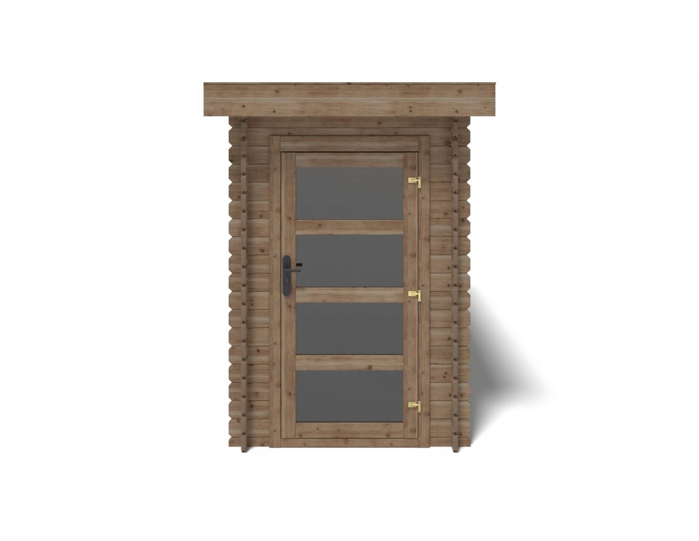 Altanka - Abri de jardin en bois - 4.5m2 - 1.5x3m - Traité - Ep. 28mm - Couleur: marron - DOM628 - Imagen 3