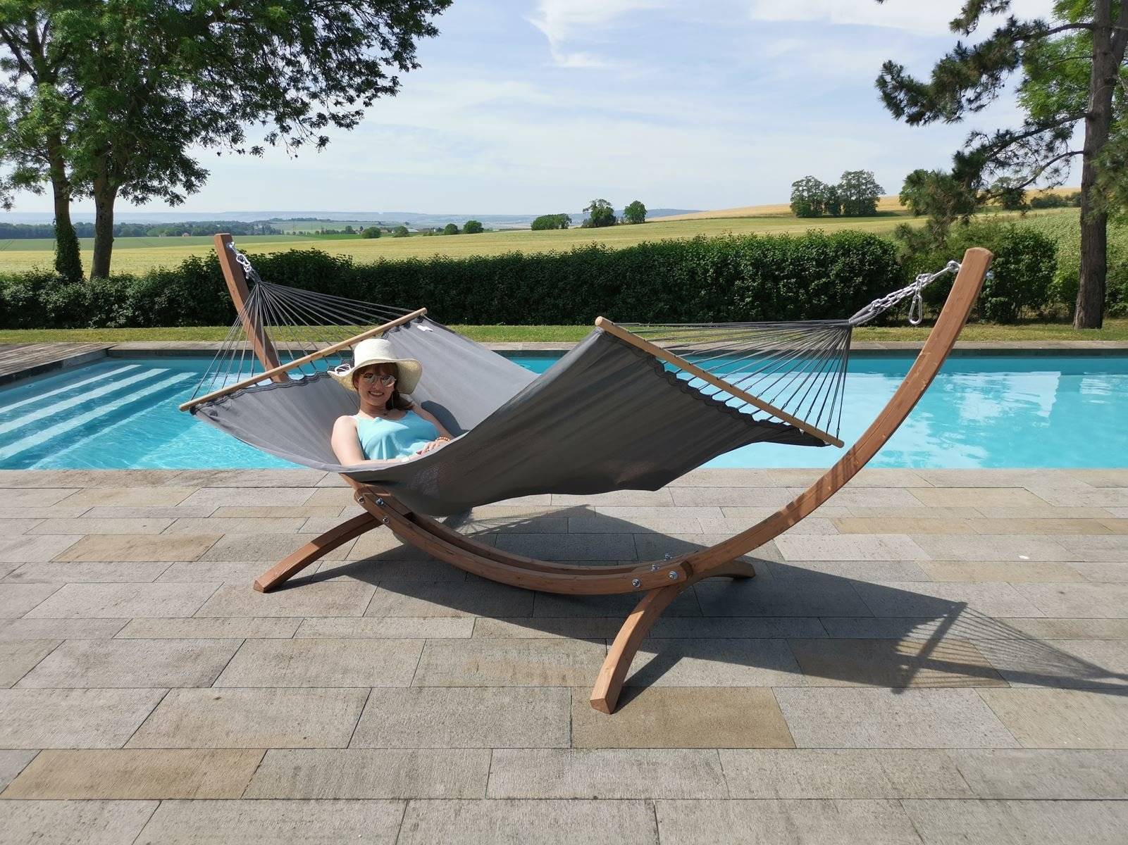 Jobek - Set Bois ESKAPADE 323x125x128 cm Anthracite Uni certifié FSC Mix JOBEK - Image 5