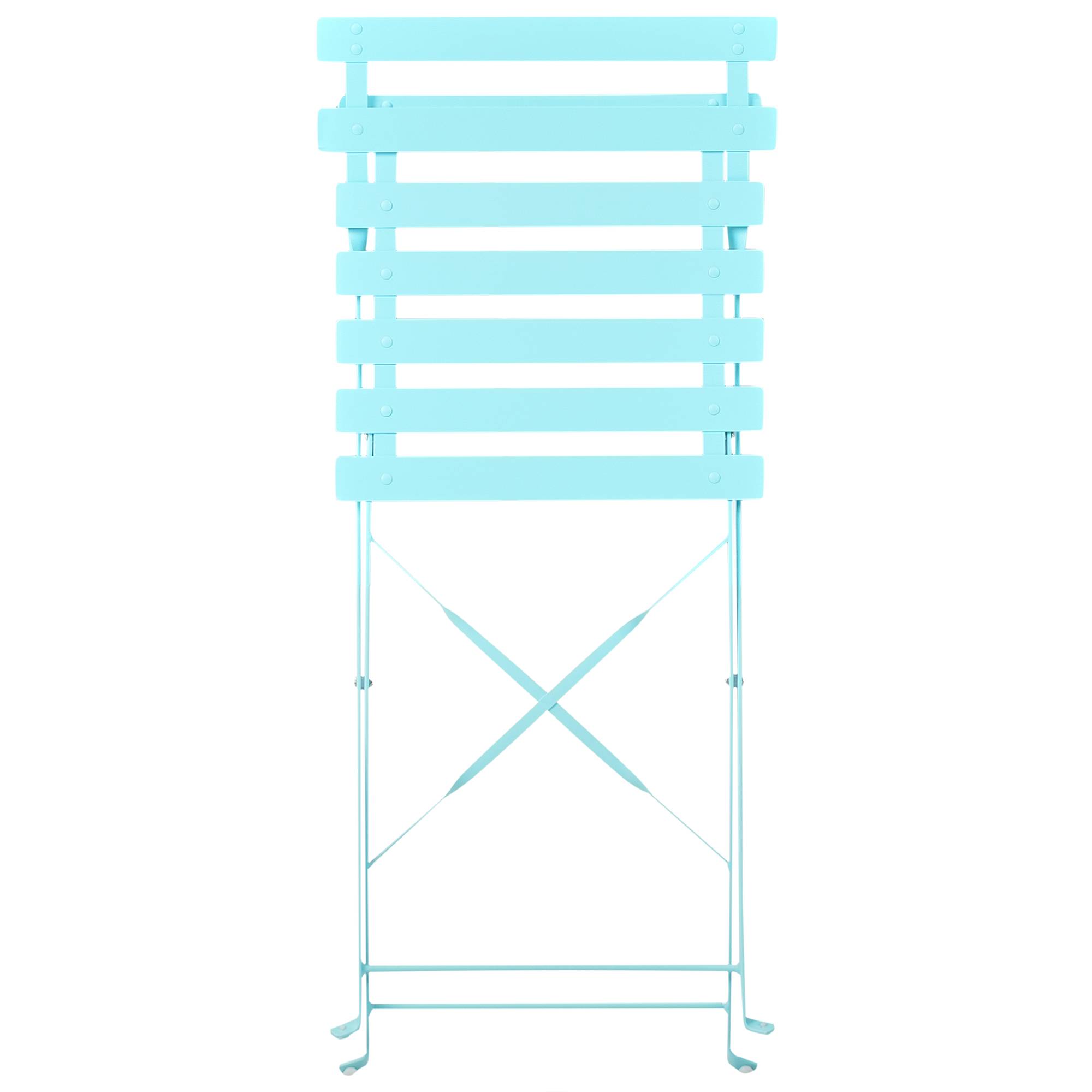 Beliani - Set de bistrot, 2 Personnes Acier Bleu clair FIORI - 60x60x72- Beliani - Image 8