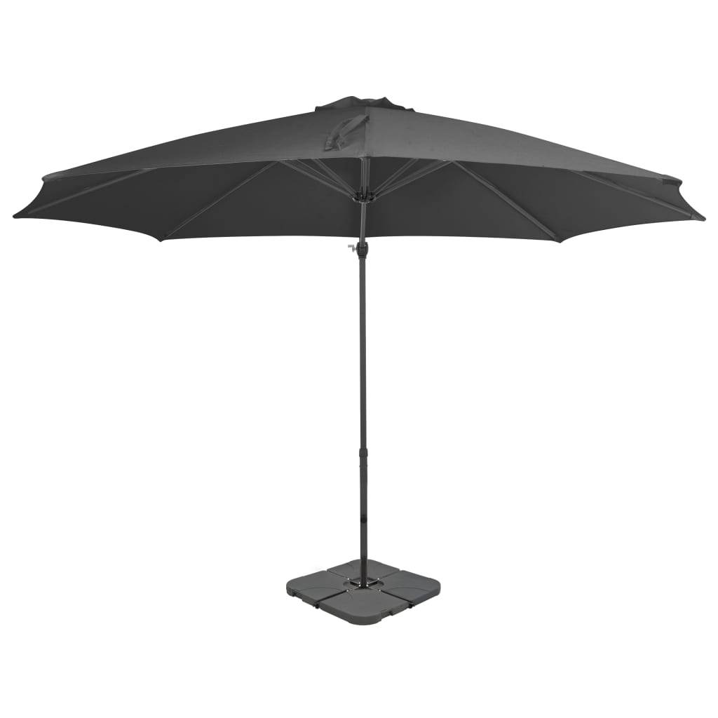 Helloshop26 - Parasol mobilier de jardin avec base portable diamètre : 3 m anthracite - Imagen 2