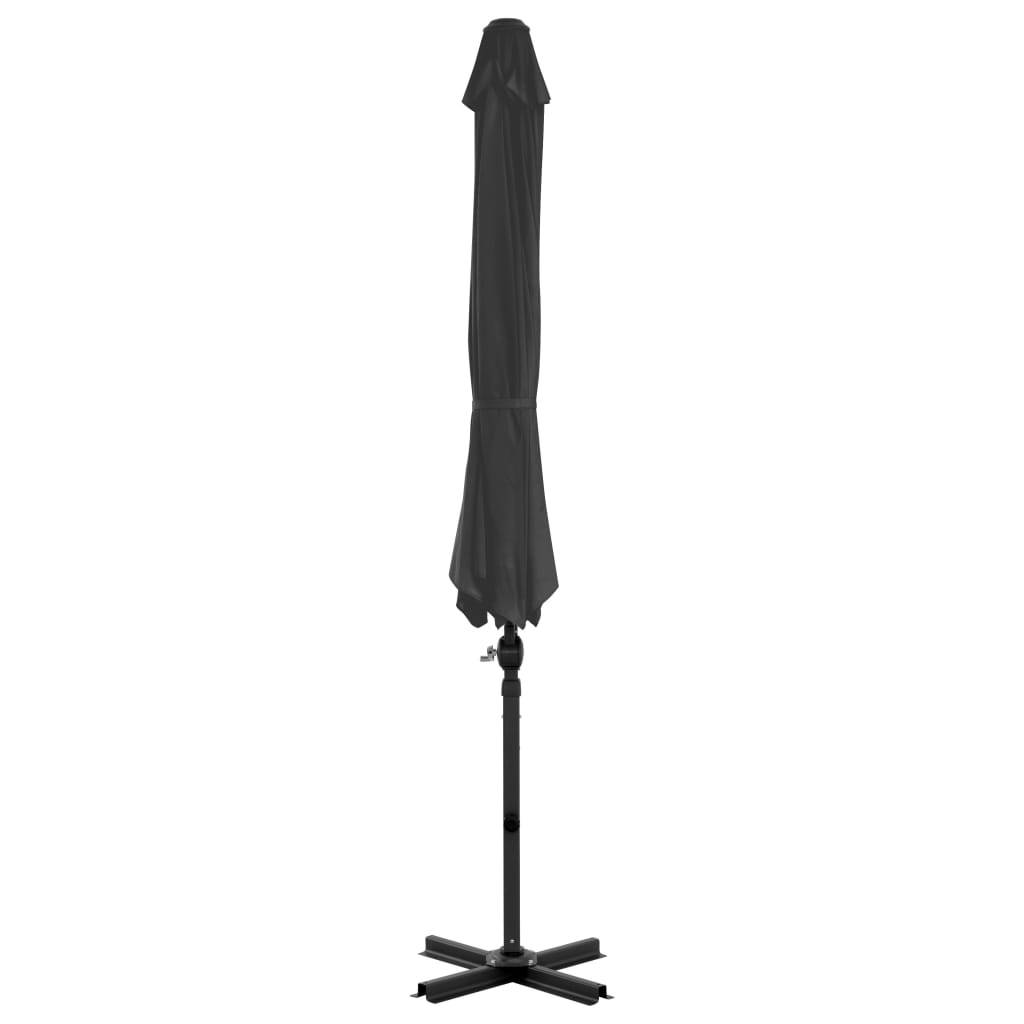 Helloshop26 - Parasol mobilier de jardin avec base portable diamètre : 3 m anthracite - Imagen 3
