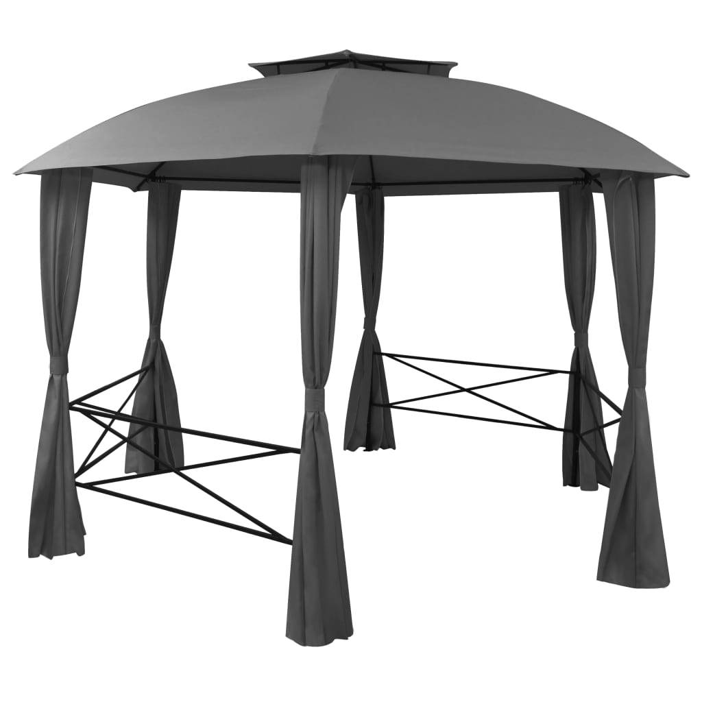 Pergola polyester anthracite 360 x 312 x 265 cm - Prolenta premium p3171.8 - Image 1