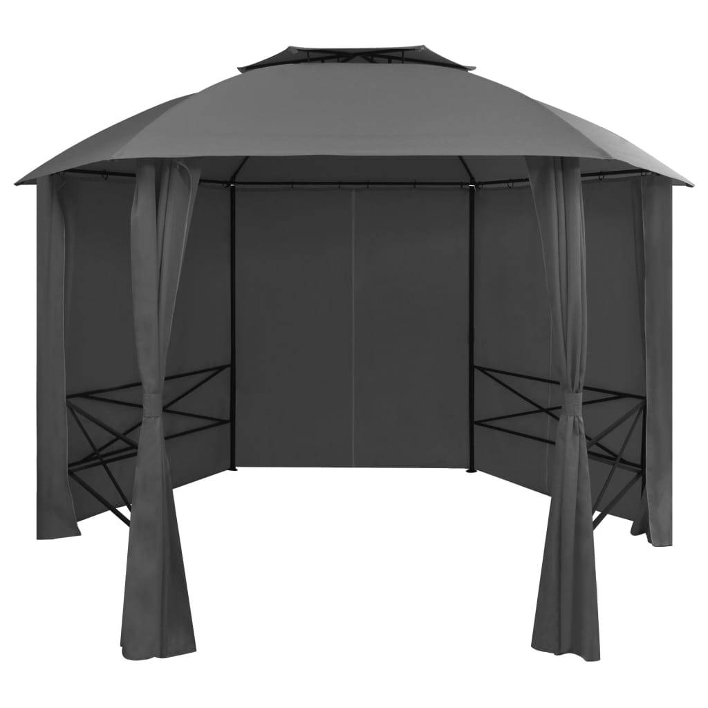 Pergola polyester anthracite 360 x 312 x 265 cm - Prolenta premium p3171.8 - Image 2