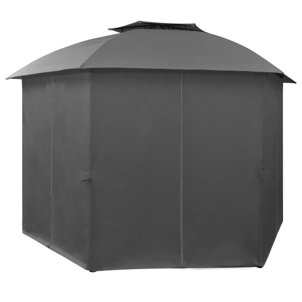 Pergola polyester anthracite 360 x 312 x 265 cm - Prolenta premium p3171.8 - Image 3