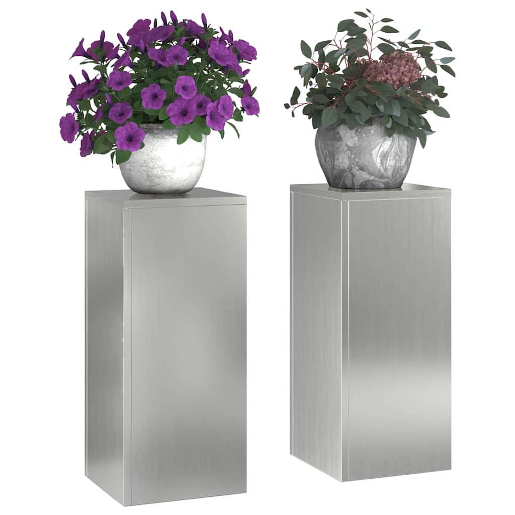 Support plante Prolenta Argent 24 X 24 X 55 cm - P95042A - Image 3