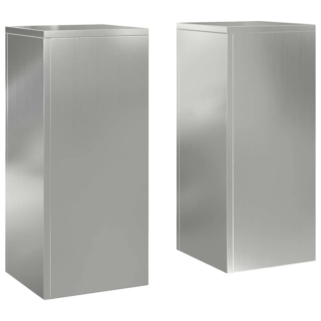 Support plante  Prolenta Argent  24 X 24 X 55 cm  - P95042A - Image 2