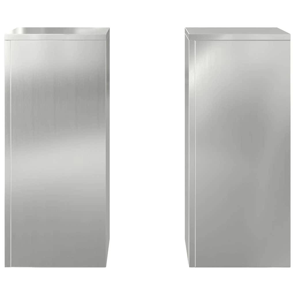 Support plante  Prolenta Argent  24 X 24 X 55 cm  - P95042A - Image 6